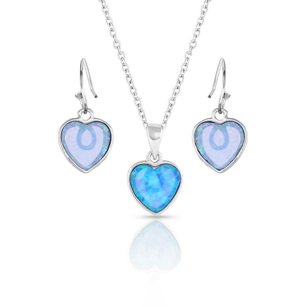 Glowing Love Opal Jewelry Set