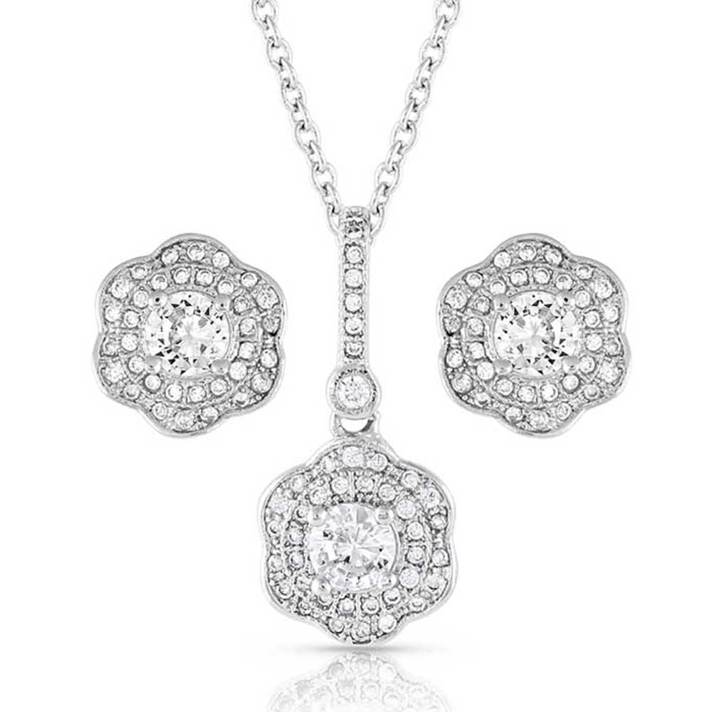 Petals in the Moonlight Crystal Jewelry Set