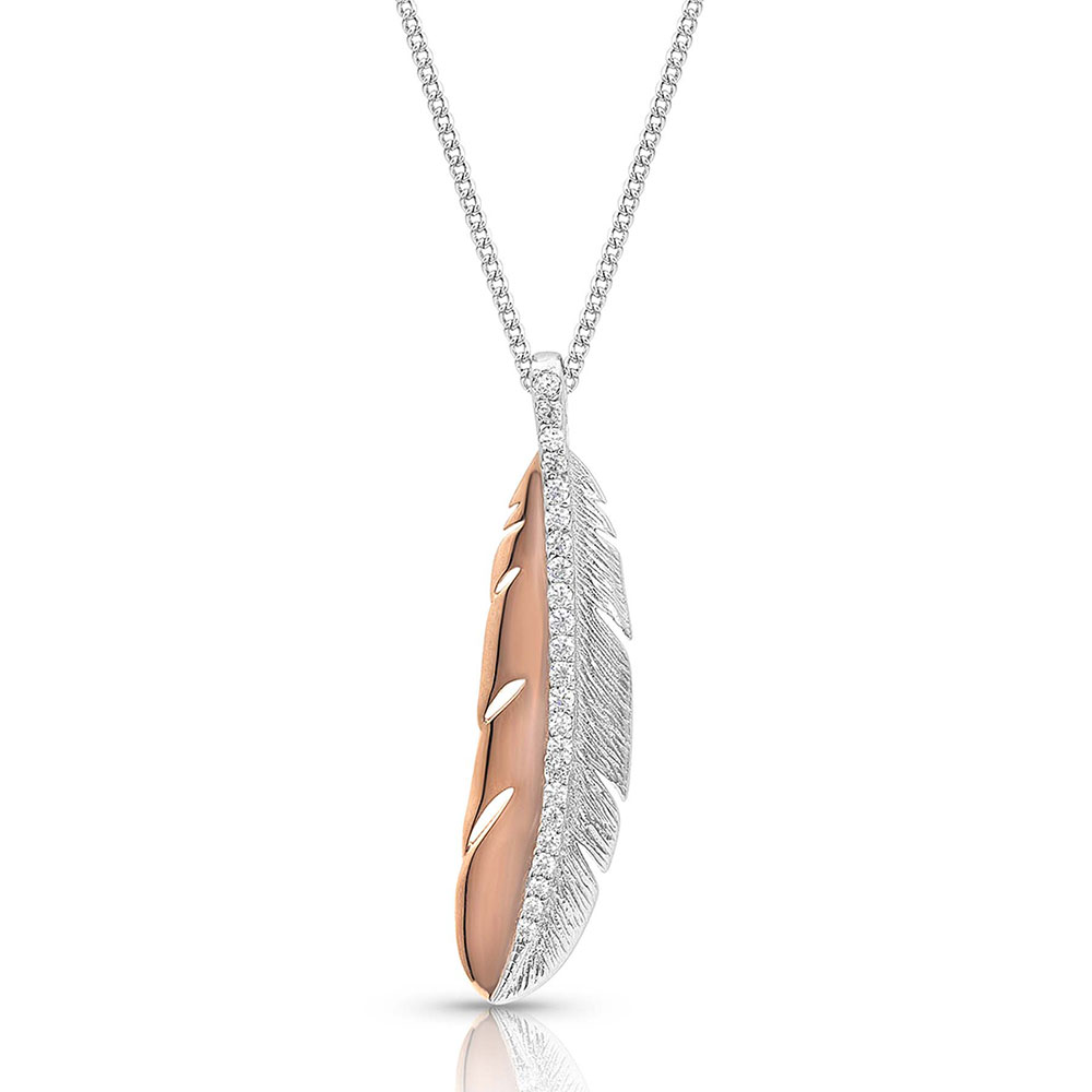 Kristy Titus Gilded Feather Necklace