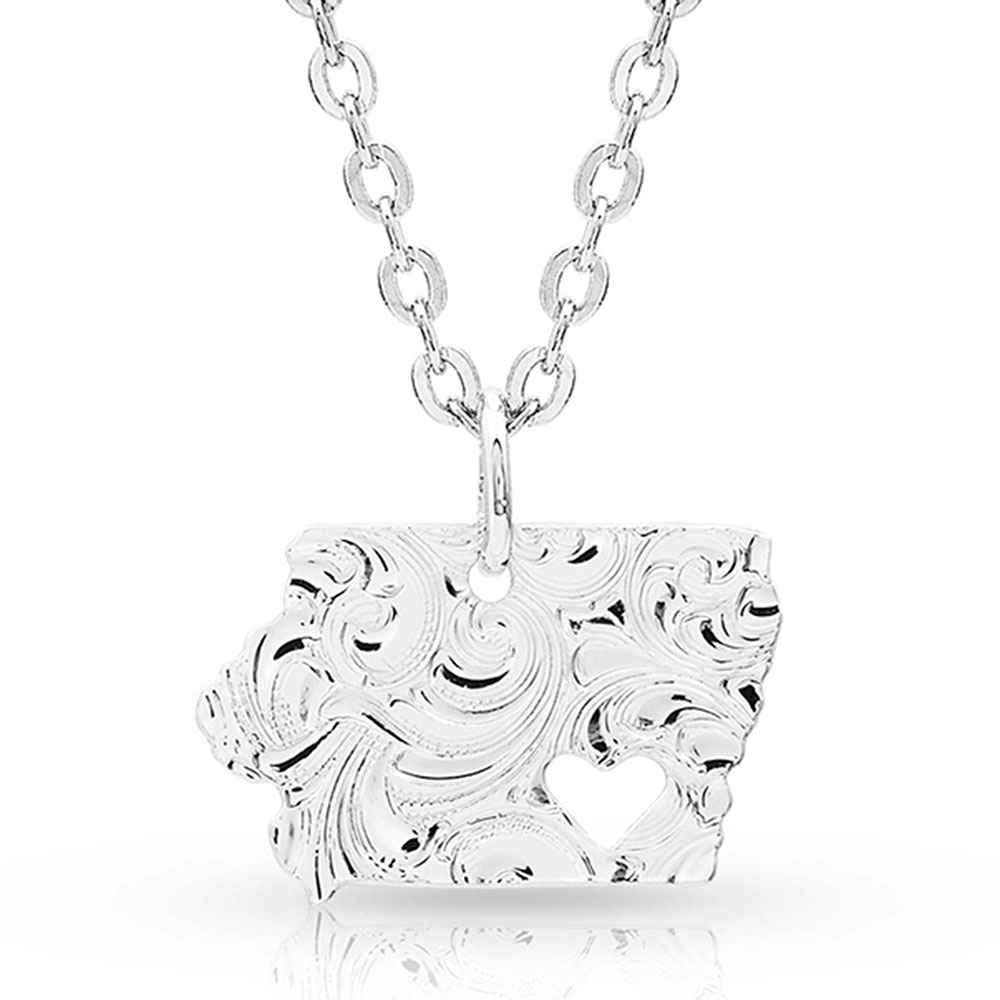 I Heart Iowa State Charm Necklace