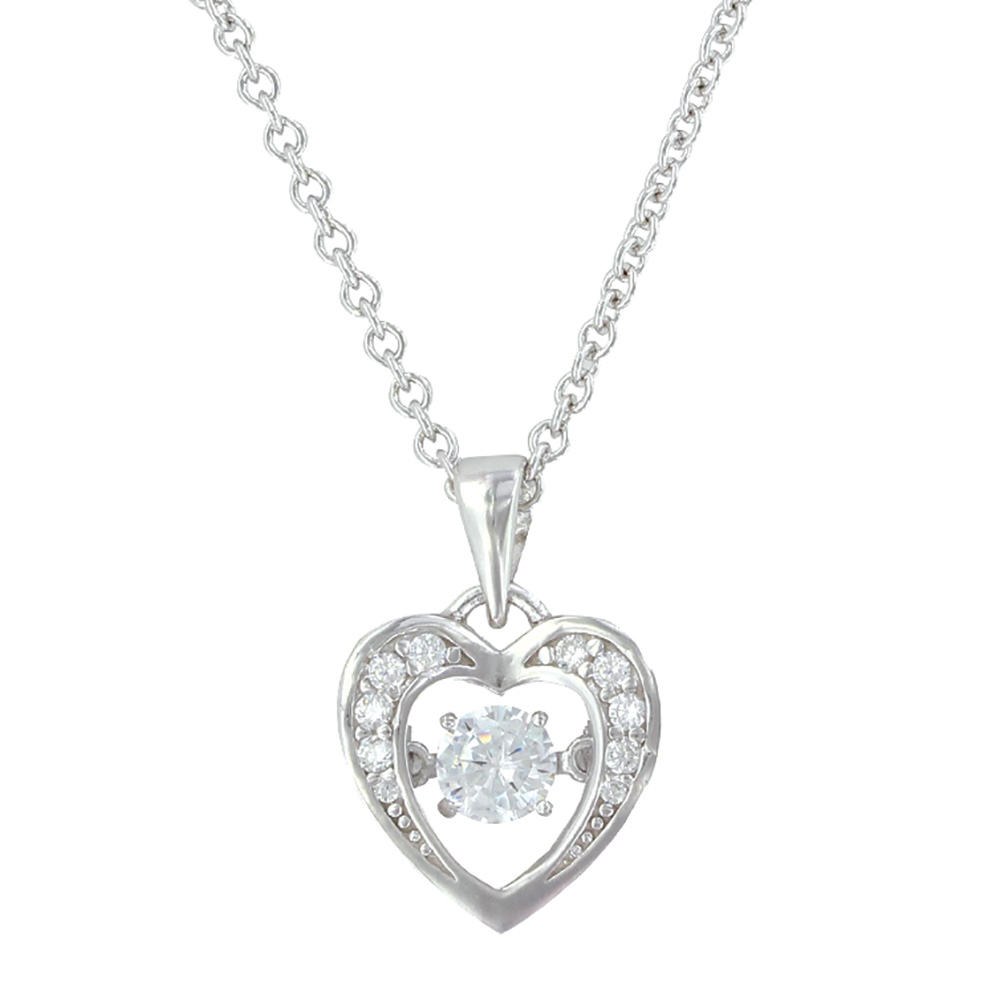Let's Dance A Little Dance Heart Necklace