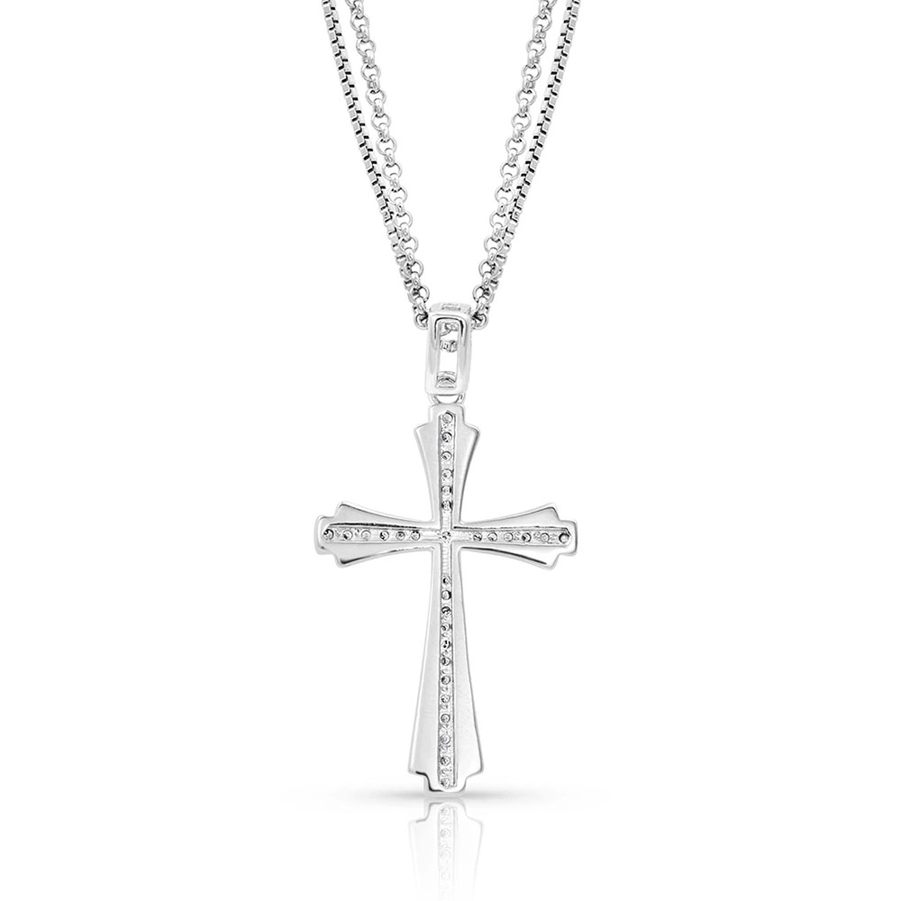 Faith in Starlight Cross Necklace
