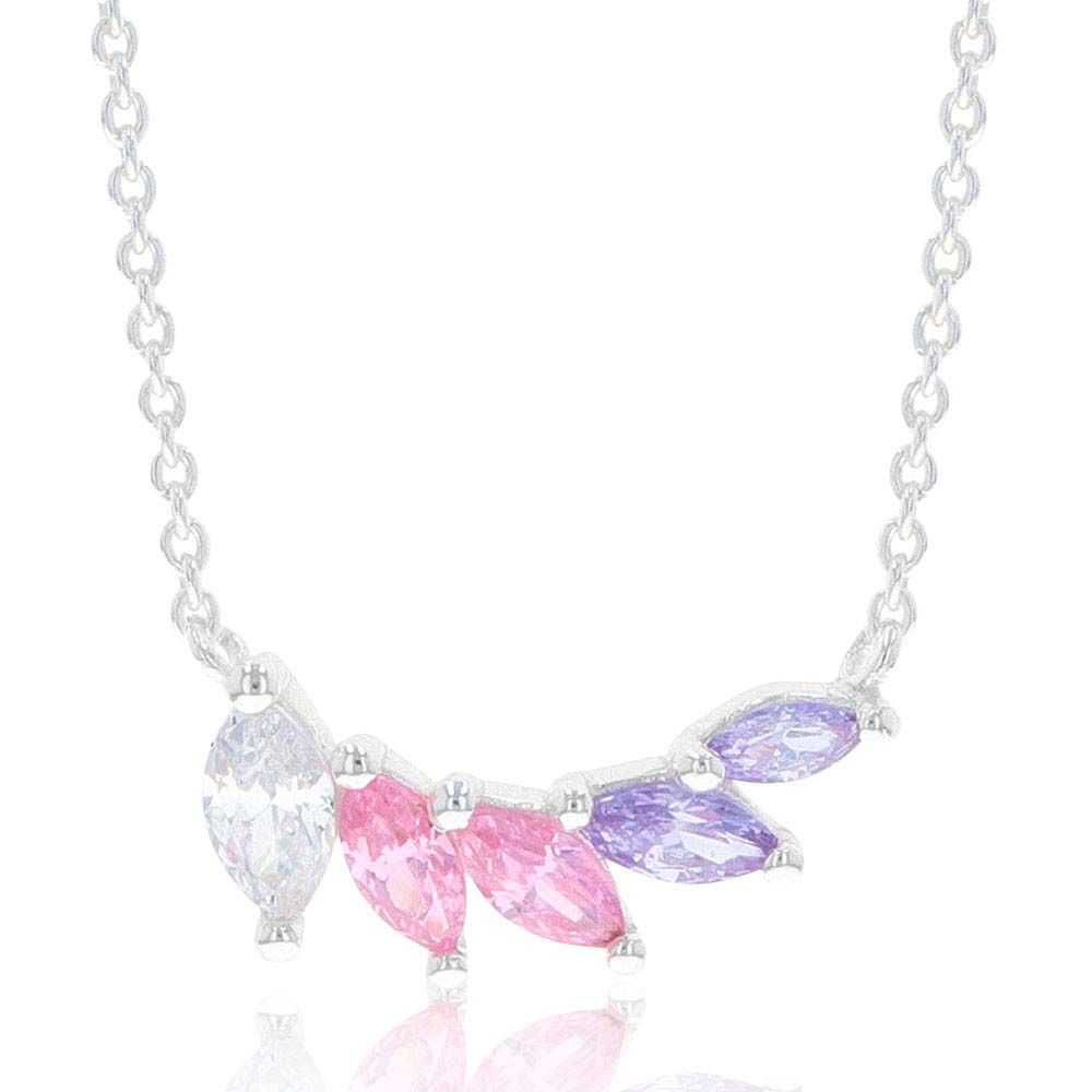 Flared Cluster Wing Necklace