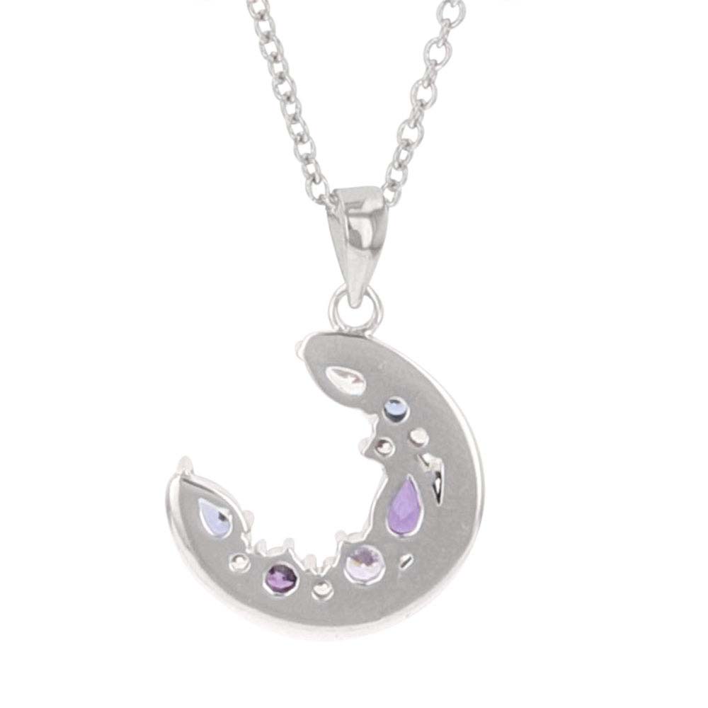 Purple Haze Cluster Moon Necklace