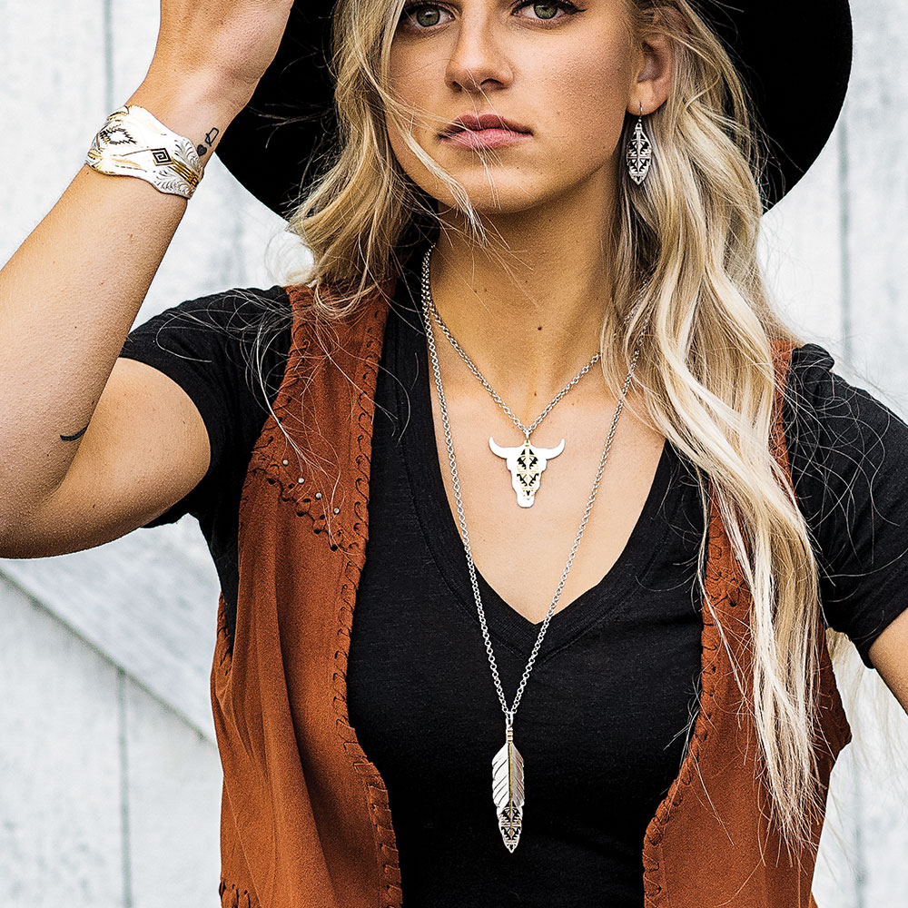 Sedona Ranch Feather Necklace