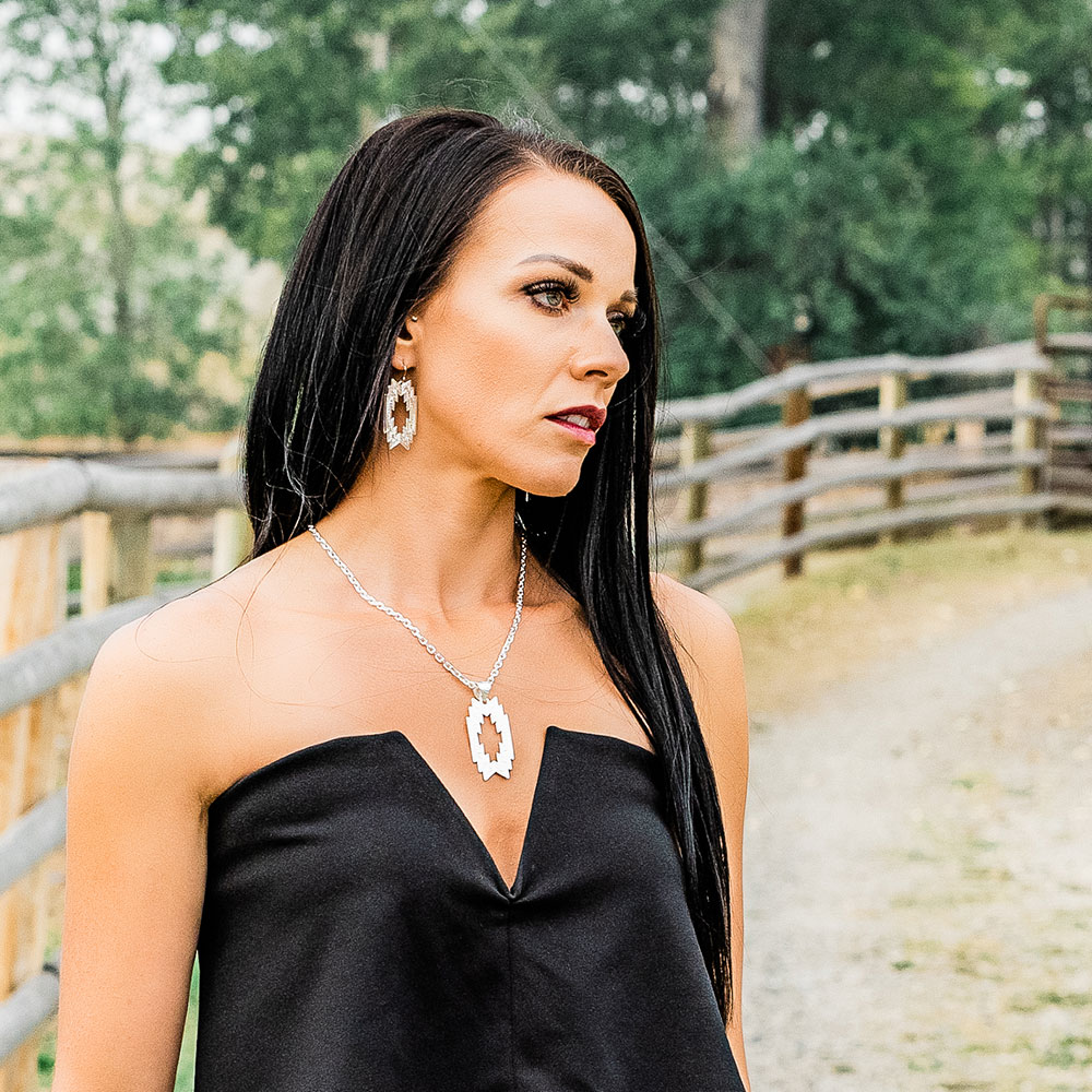 Storm Cloud Geometric Necklace