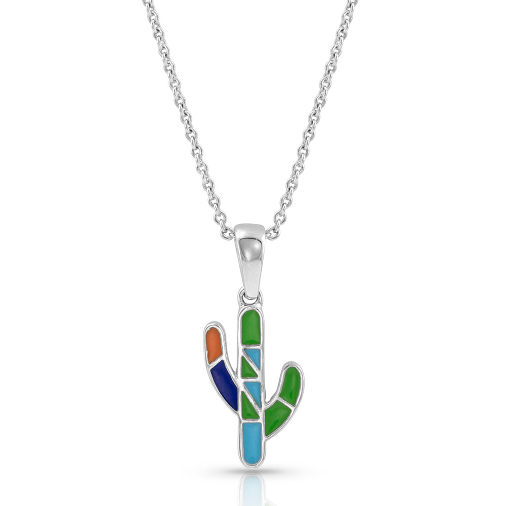 Two Side To Every Cactus Necklace