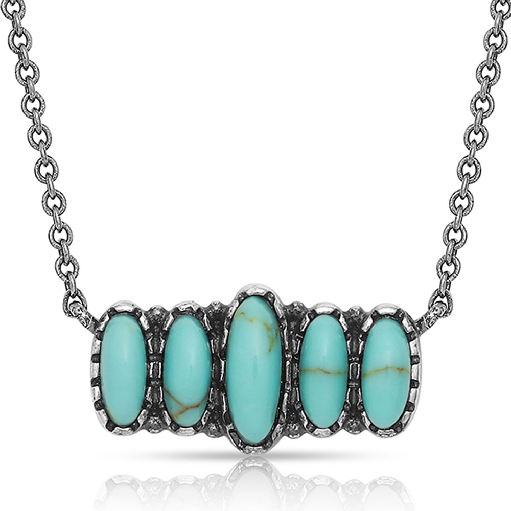 Turquoise Bar Necklace
