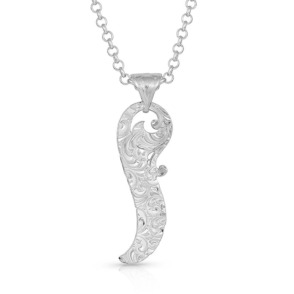 Connected Feathered Filigree Necklace