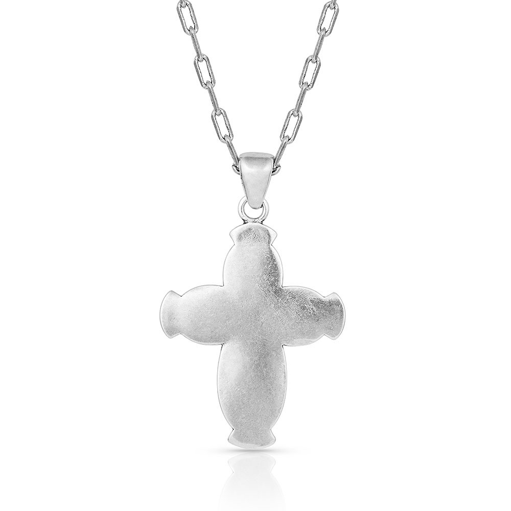 Royal Western Turquoise Cross Necklace