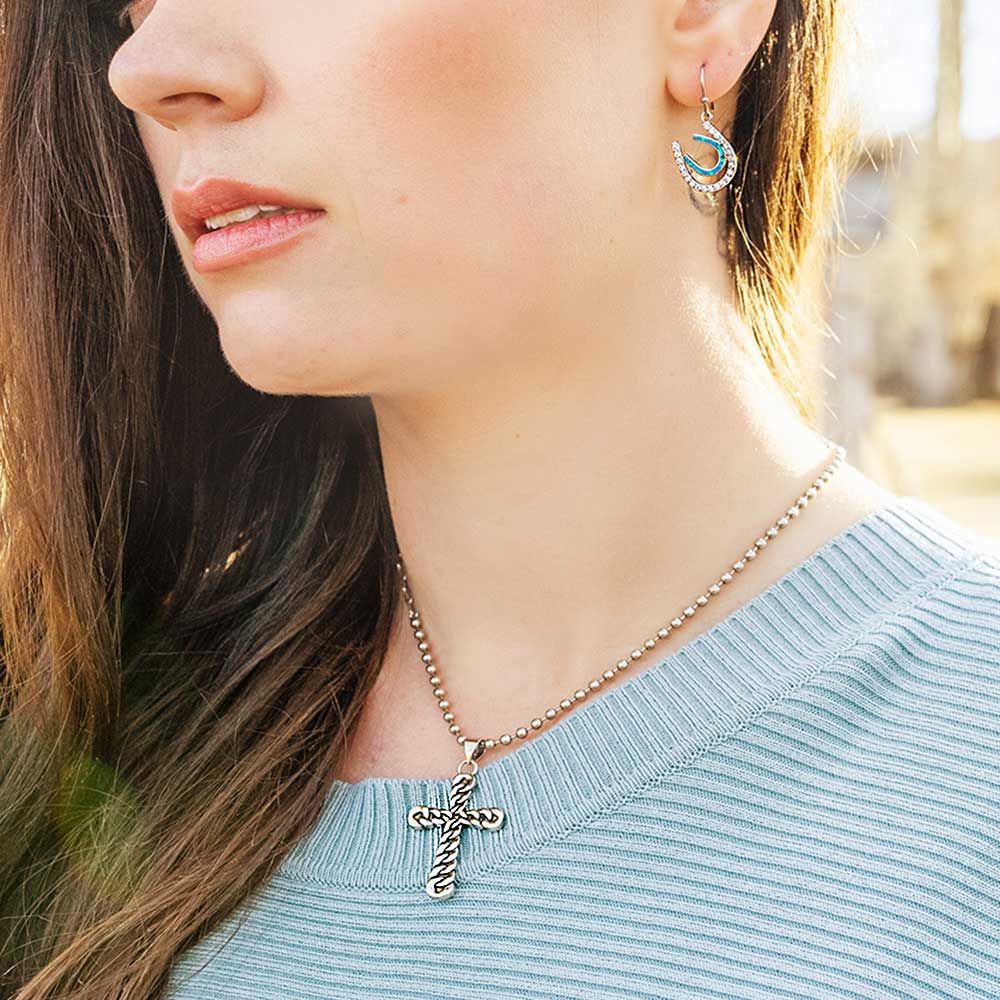 Strongly Linked Cross Necklace