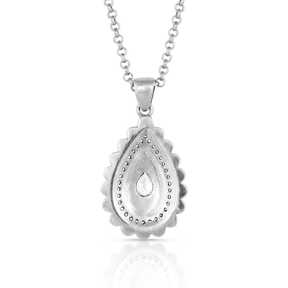 Purely & Primal Teardrop Silver Necklace