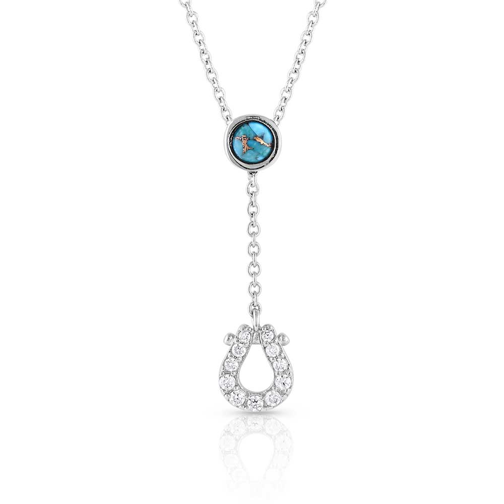 Infinite Luck Turquoise Pendant Necklace