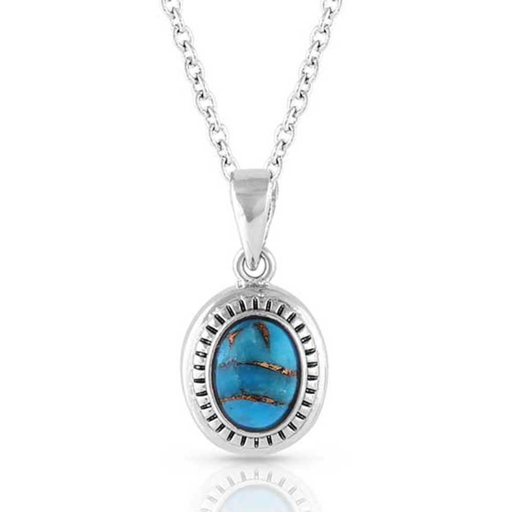 Open Night Sky Turquoise Necklace