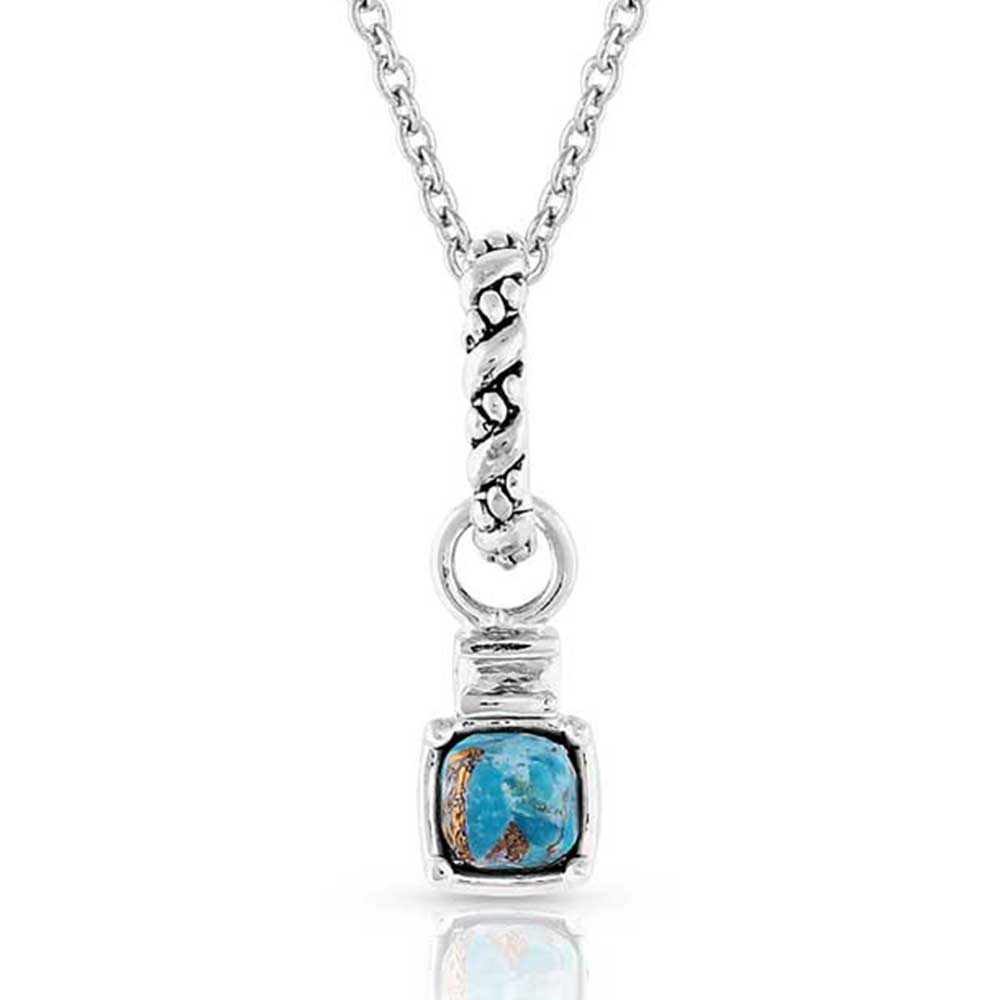 Golden Rush Turquoise Pendant Necklace
