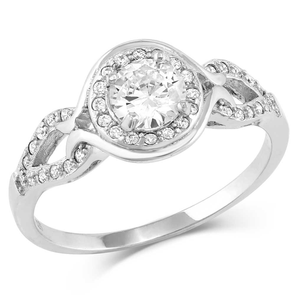 Radiant Reflections Crystal Open Ring