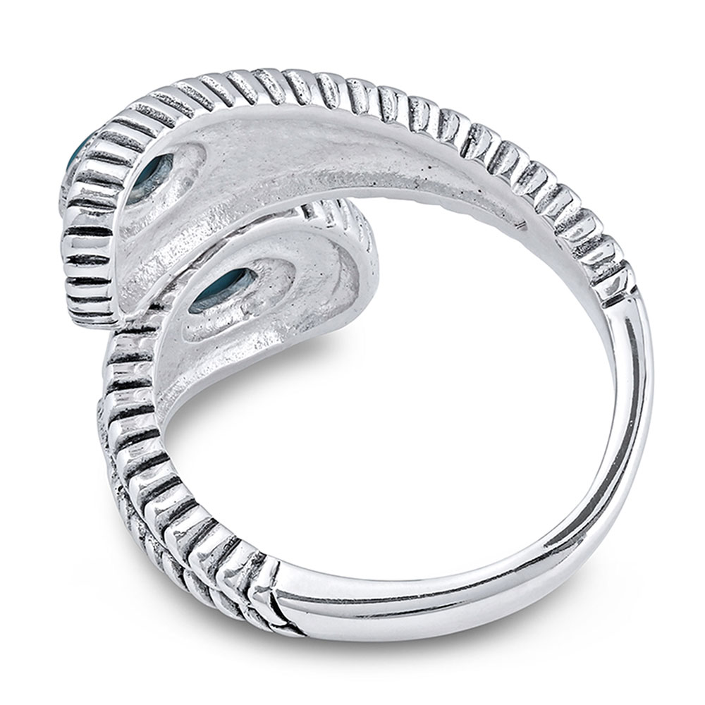 Balancing The Whole Turquoise Open Ring