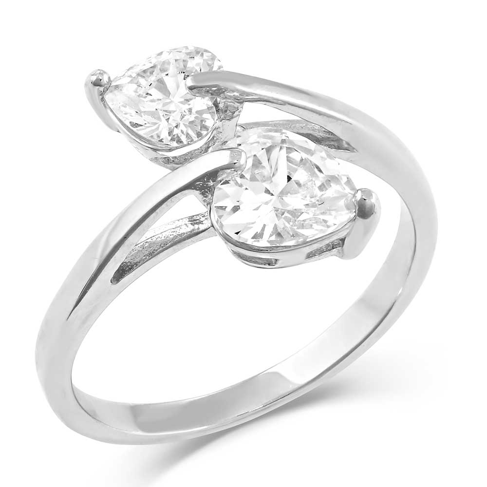 Lily Pad Crystal Wrap Ring