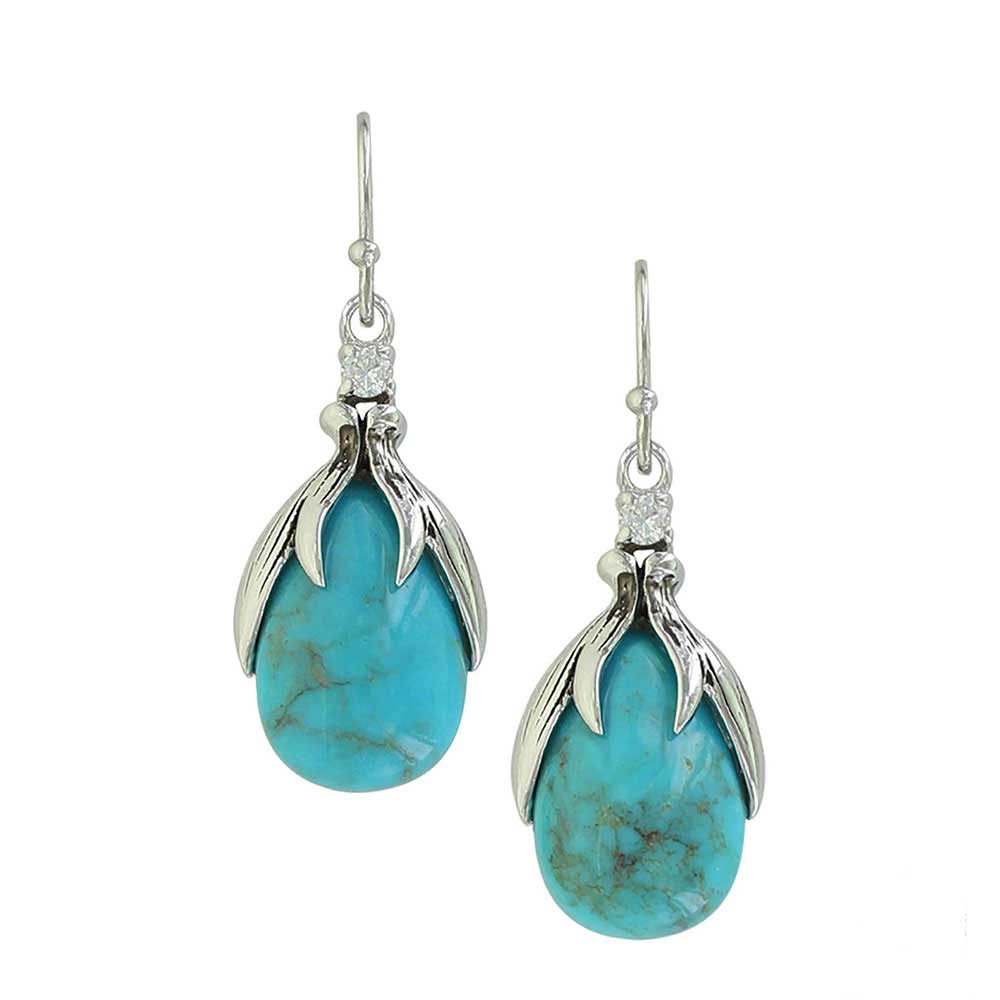 Pursue the Wild Crowns of Glory Turquoise Earrings