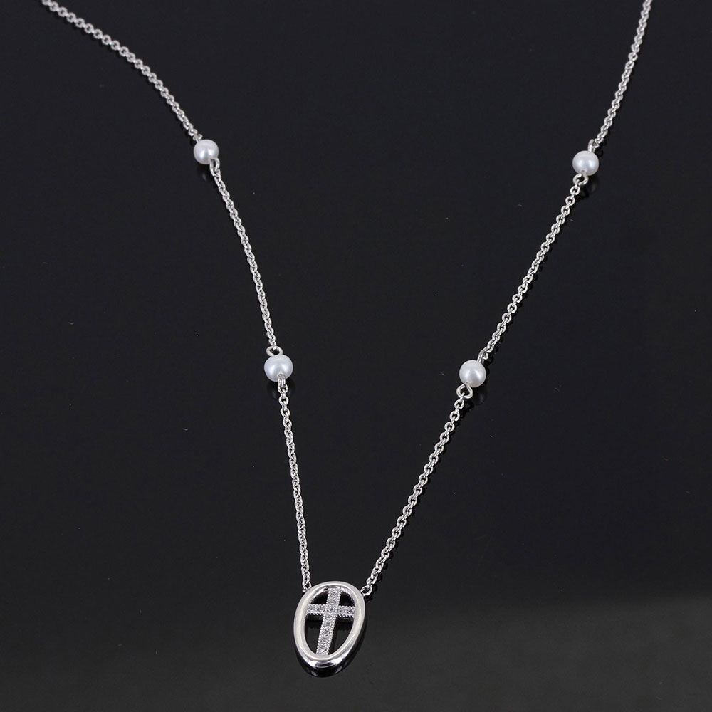 Sterling Lane By Virtue of Faith Cross Necklace