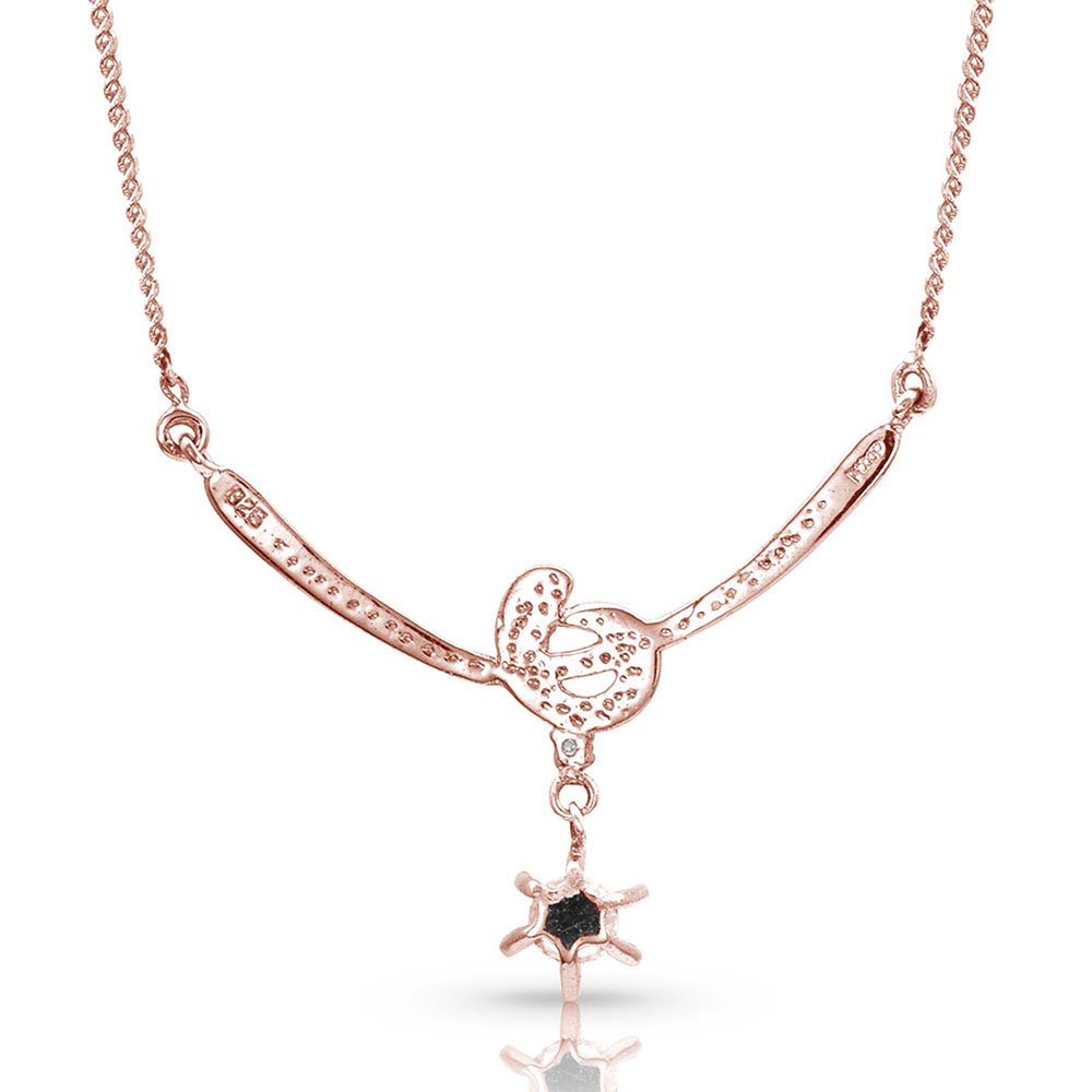 Sterling Lane Rose Love Knot Necklace