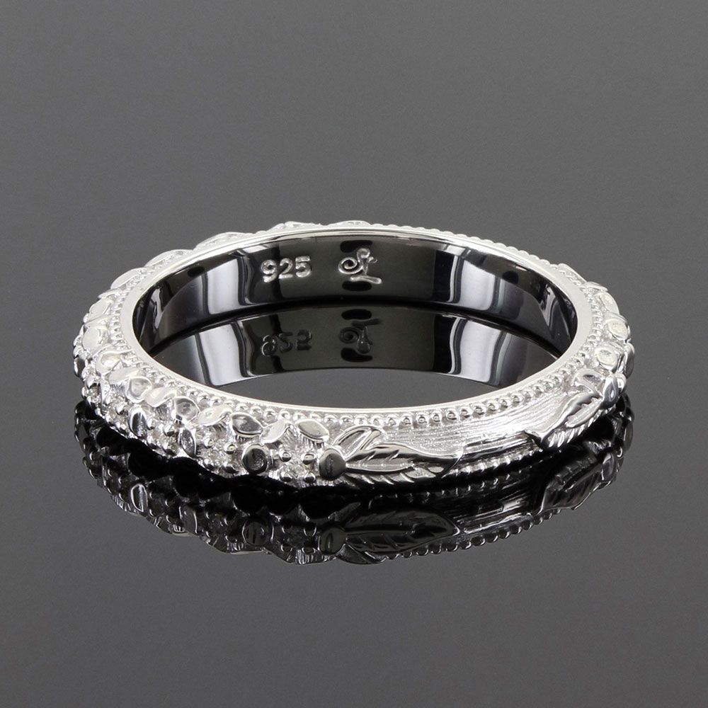 Sterling Lane Wild Rose Anniversary Band